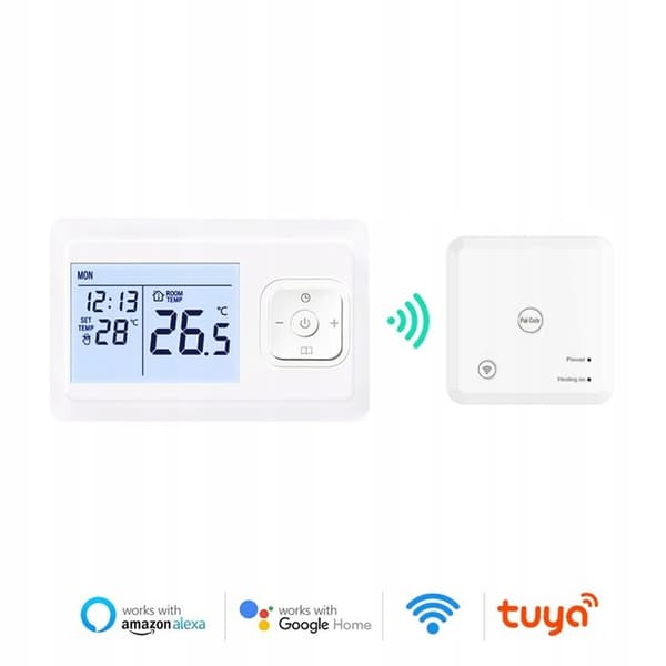 Termostat Wi-Fi - ARHATREYA - Hvid - Programmerbar - Stemmestyring - 2,4 GHz