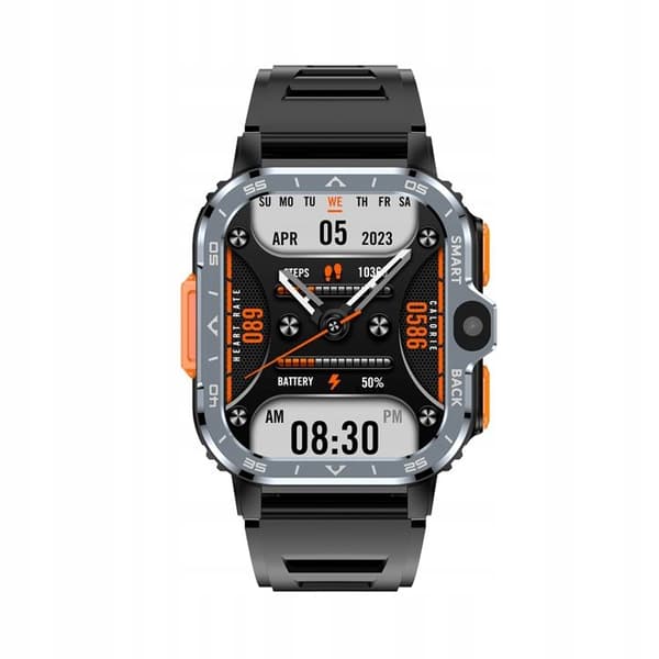 Sport Smartwatch - ARHATREYA - Android 8.1 - GPS - Dobbelt kamera - Sort