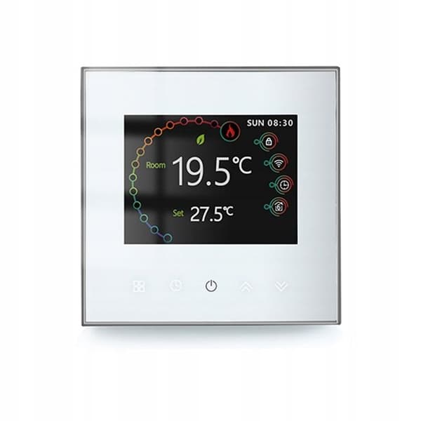 Termostat WiFi LCD - ARHATREYA - Elektrisk Opvarmning 16A - Programmerbar - Sensor Inkluderet