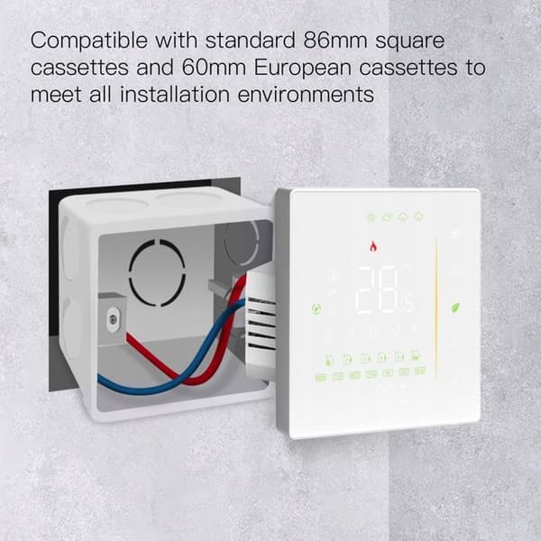 Termostat WiFi - ARHATREYA - Programmerbar - Gulvvarme - Præcision ±1°C - IP20