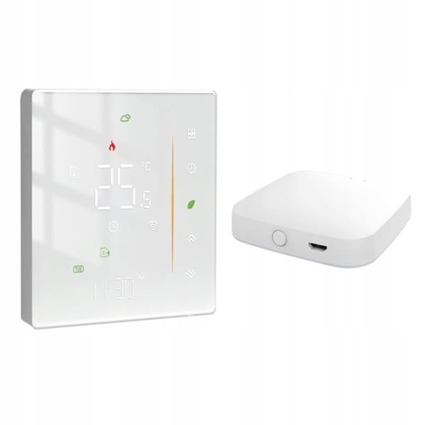 Thermostat Zigbee - ARHATREYA - GC Boler - Vatten-/Gasvärme - Programmerbar - Vit