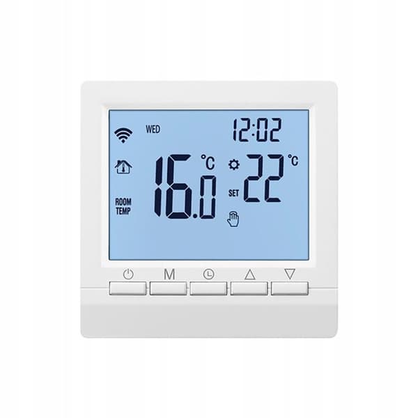 Elektrisk golvvärmetermostat 16A Rumstermostat LCD WiFi