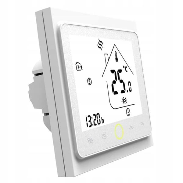 Termostat - MOES - Zigbee Tuya - Programmérbar - Hvid - Stemme kontrol Alexa/Google Home