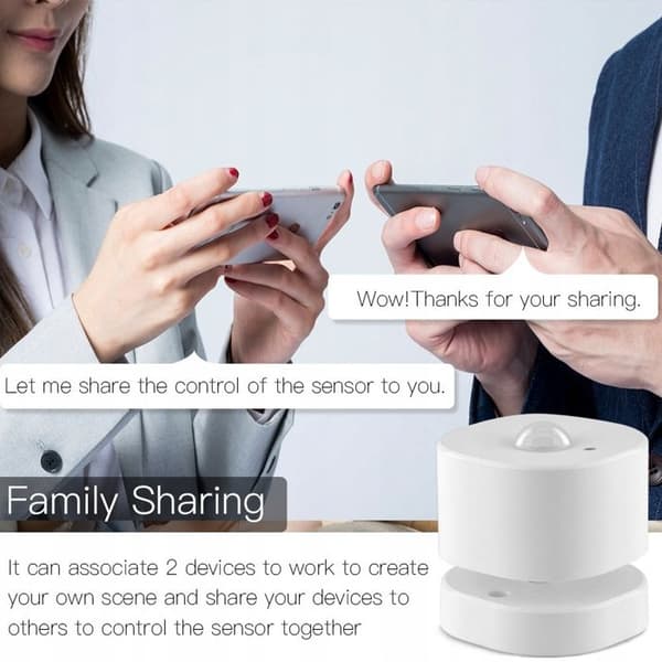 Bevægelsessensor PIR - ARHATREYA - Zigbee - Detektion 120-150° - Afstand 3-7m