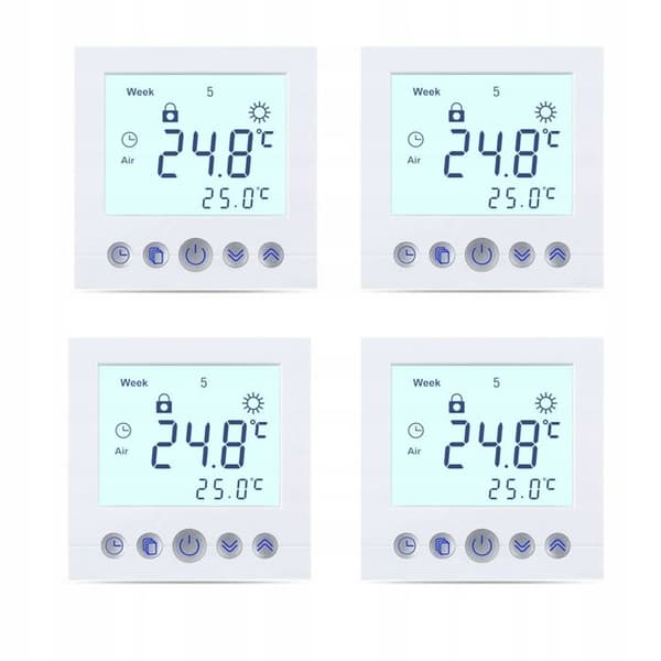 Programmerbar termostat - ARHATREYA - C16.H3 - LCD-skærm - Brandsikker - 3600W