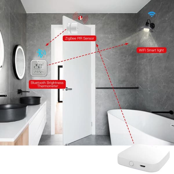 Hub Multi-Code Intelligent - Moes - Zigbee & Bluetooth - Röstkontroll - 128 Enheter
