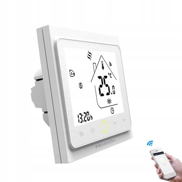 Termostat WiFi Intelligent - ARHATREYA - Elvärme - LCD Touchscreen - Programmerbar