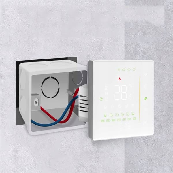 Intelligent termostat - Moes - Zigbee - Programmable - Svart - Röststyrning