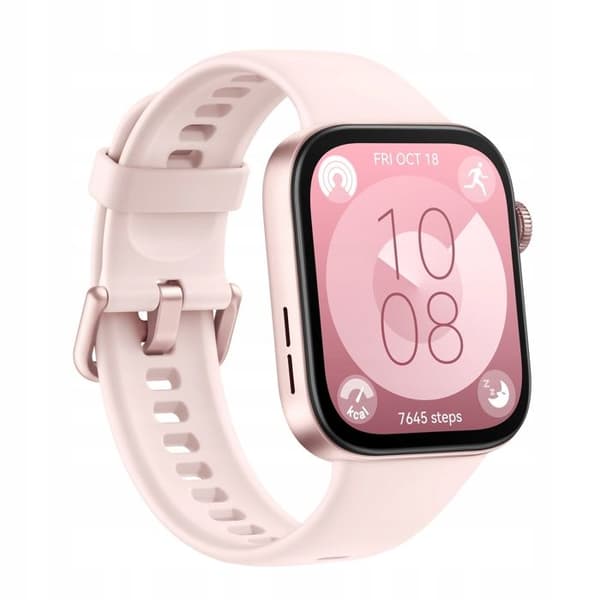 Smartwatch - Huawei - Watch Fit 3 - Rosa - Bluetooth - GPS - Pulsmåler