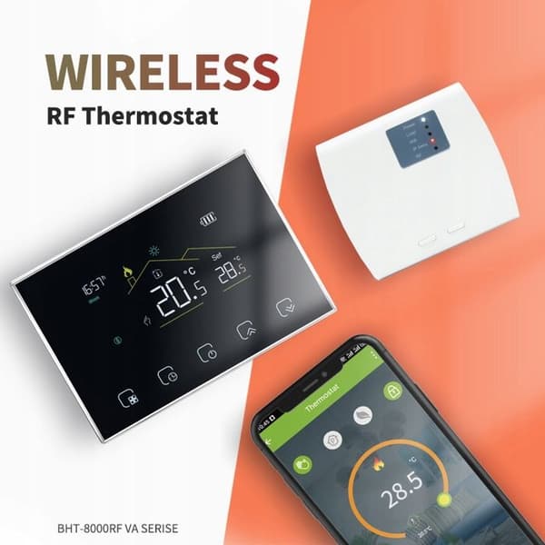 Termostat WiFi - Tuya - Zigbee - Programmérbar - Databeskyttelse - Fjernstyring