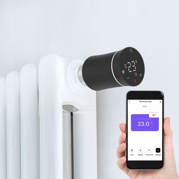 Intelligent termostat - MOES - BRT-100 - Zigbee - LED-skærm - Røstkontrol