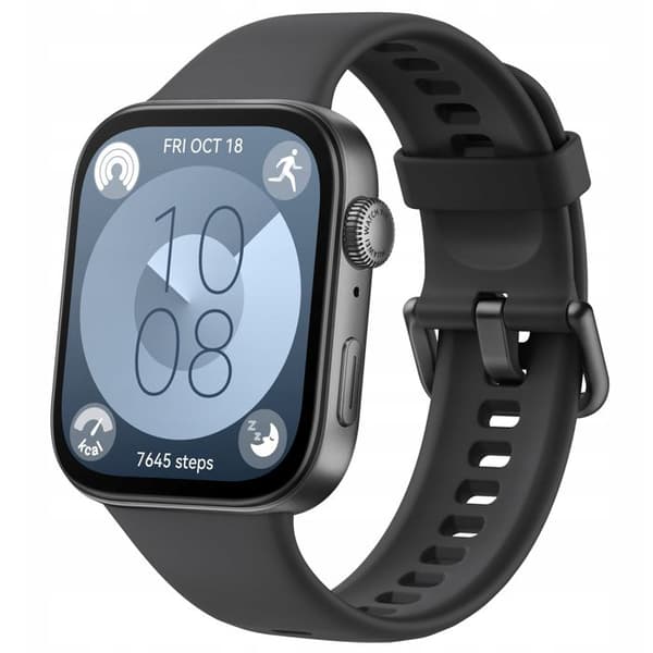 Älykello - HUAWEI - Watch Fit 3 - Musta - Bluetooth - Integroitu GPS