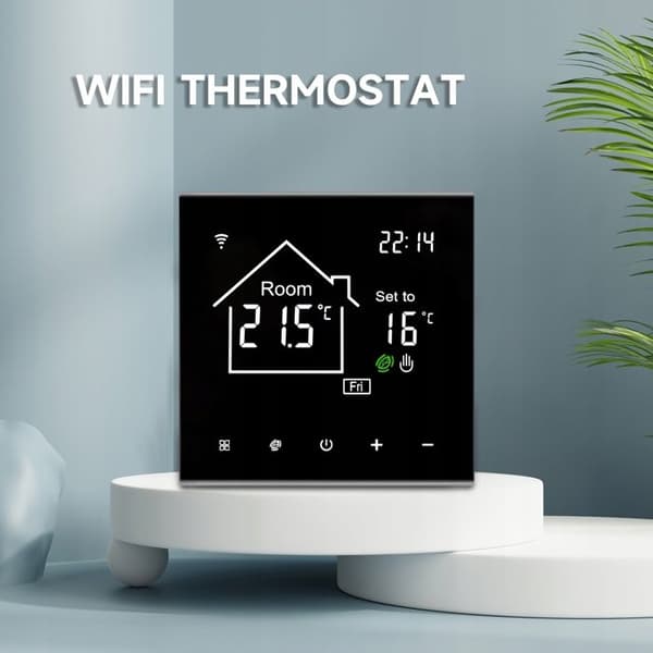 Termostat Wi-Fi - ARHATREYA - Touchskärm - App- och röstkontroll - Programmerbar
