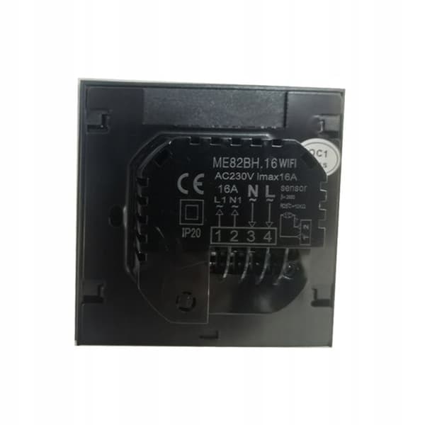Termostat WiFi LCD - ARHATREYA - 16A - Sort - Styring med stemme - Programmerbar