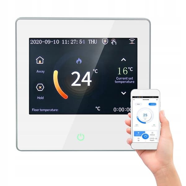 Smart Wi-Fi Termostat - ARHATREYA - Berøringstastatur - Stemmestyring - 16A - Programmerbar