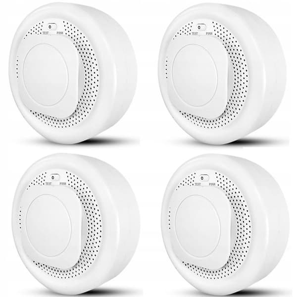Intelligent røgdetektor - MOES - Zigbee - Brandsikkert materiale - Lydalarm - Smartphone-notifikationer