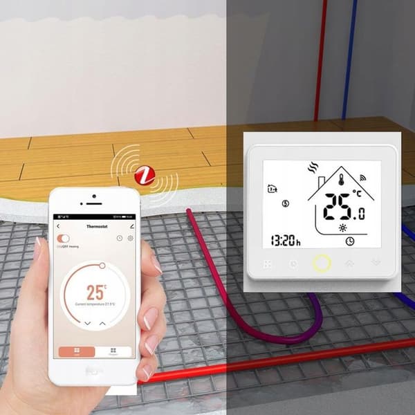 Termostat Zigbee - ARHATREYA - Programmerbar - Elektrisk Gulvvarme - IP20 - 16A