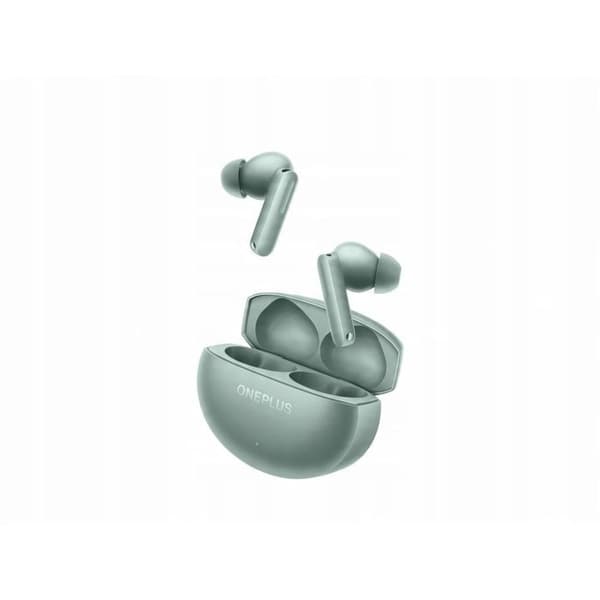 Bluetooth-hörlurar - ONEPLUS - Buds 4 - Bullerdämpning 55 dB - Batteritid 45 timmar - Metallgrön Grå