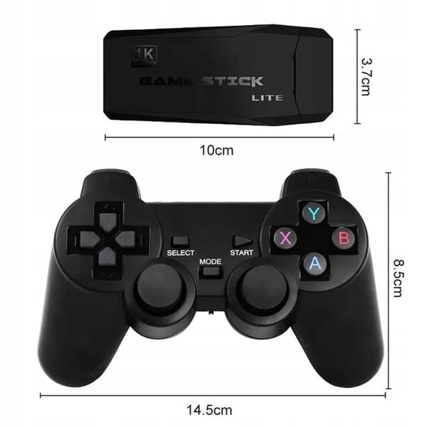 Videospilkonsol - ORIGINAL - M8 - 128 GB - 20.000 retrospil - Dobbelt trådløs controller