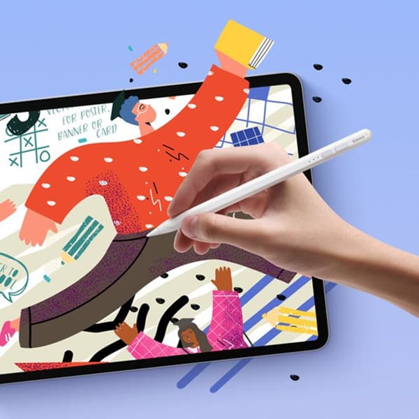 Stylet för iPad - Baseus - SXBC060402 - Vit - Palmavvisning - Plast