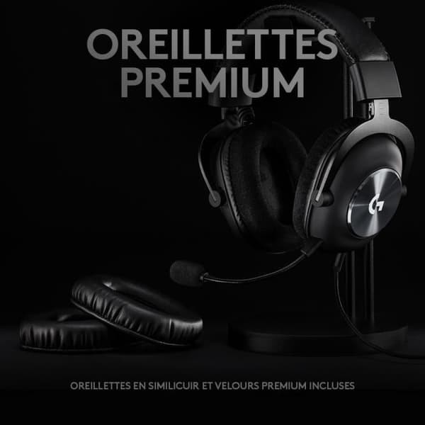 Spelhörlurar - Trådad - Logitech G - Pro X - USB - PC - Svart