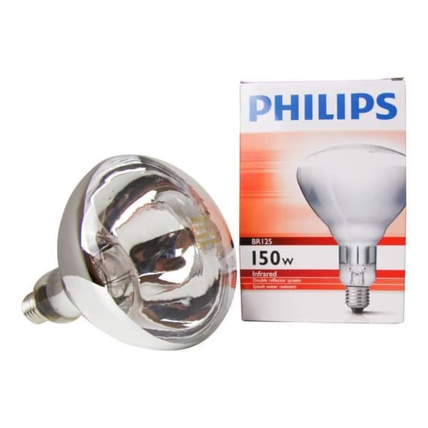 Ampull - Philips - BR125 IR 150W - E27 - Inomhus - Elektrisk