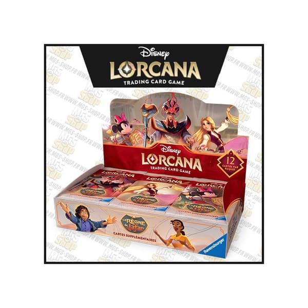 Förseglad förpackning - DISNEY - Jafars Rike - 24 boosters - 12 kort/booster - Deckanpassning