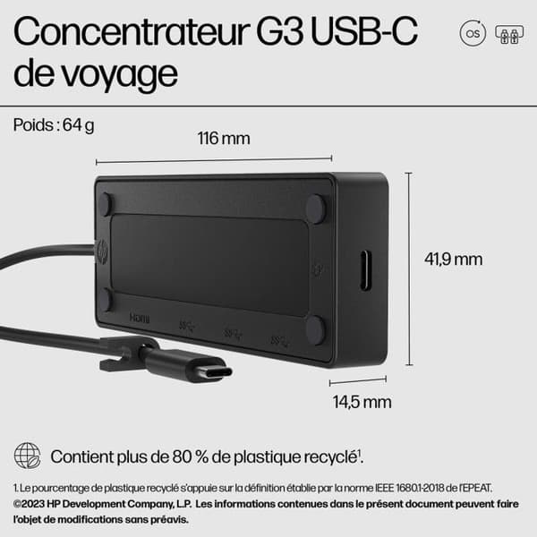 HP USB-C Travel Hub G3 SmartBuy