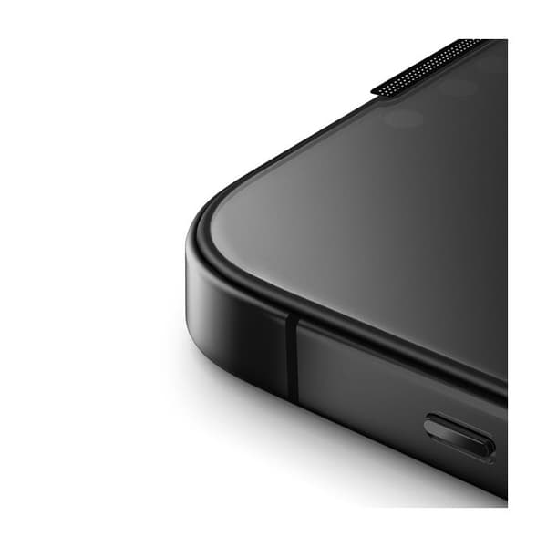 Härdat glas - UNIQ - iPhone 15 Pro Max - Optix Privacy - Med applicator - Antispionage