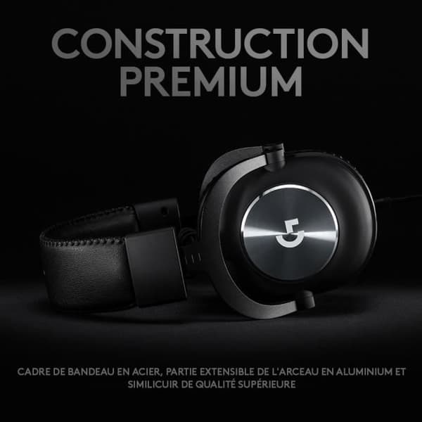 Spelhörlurar - Trådad - Logitech G - Pro X - USB - PC - Svart