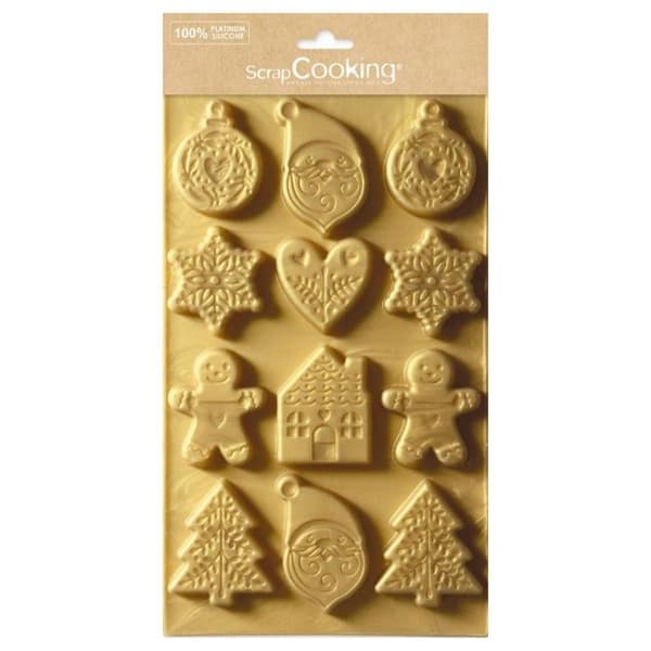 Scrapcooking Silikonform för julsnittar - 2987