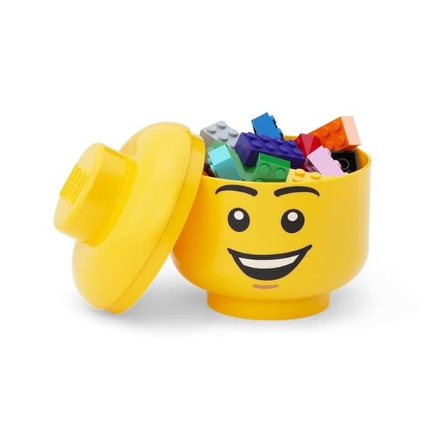 Mini-låda i form av ett huvud STORAGE HEAD HAPPY BOY