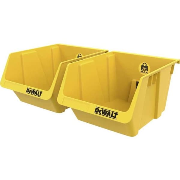 Plastbehållare - DEWALT - DWST82813-1 - 2-pack - Integrerat förvaringssystem - Robust konstruktion