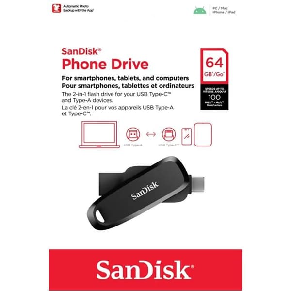 SanDisk Telefon - USB-minne - 256