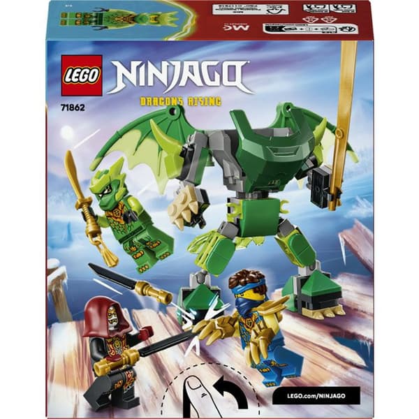 LEGO NINJAGO 71862 Stridsset: Lloyds Drakrobot - Ninja Spel 6 år - Present