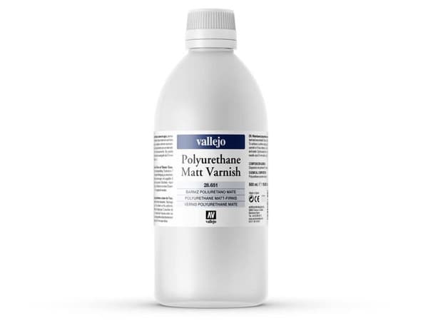 Polyurethanlack - VALLEJO - 2021381 - Matt - Transparent - 500 ml