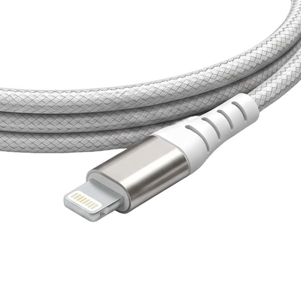 USB-C till Lightning-kabel - FORCE POWER - MFi - 60W PD (3A) - 2 m - Förstärkt flätad