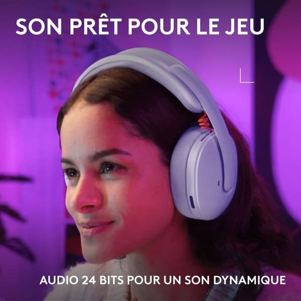 Logitech trådlösa gaming headset G325 Lila