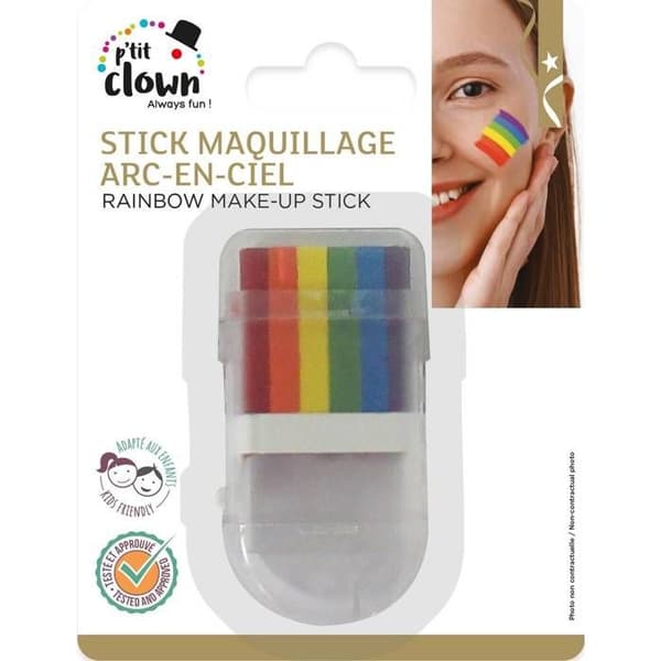 Makeupstift - PTIT CLOWN - Regnbåge - 6g - Inomhusbruk - Unisex