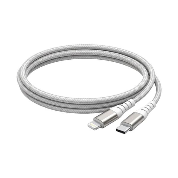 USB-C till Lightning-kabel - FORCE POWER - MFi - 60W PD (3A) - 2 m - Förstärkt flätad