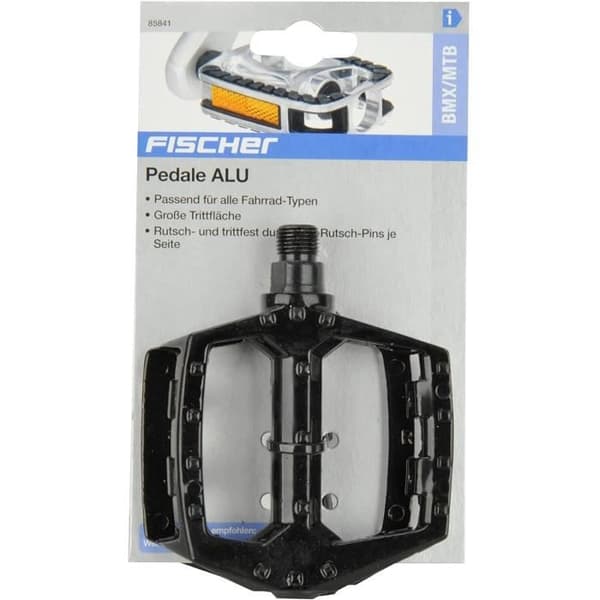 Fischer aluminiumpedaler - svarta - TU