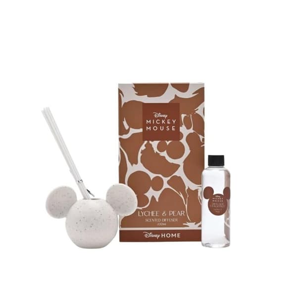 Diffusor - DISNEY - Mickey - Doft av litchi & päron - Vit - Mickey-mönster