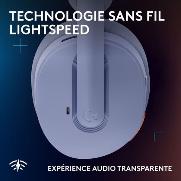 Logitech trådlösa gaming headset G325 Lila