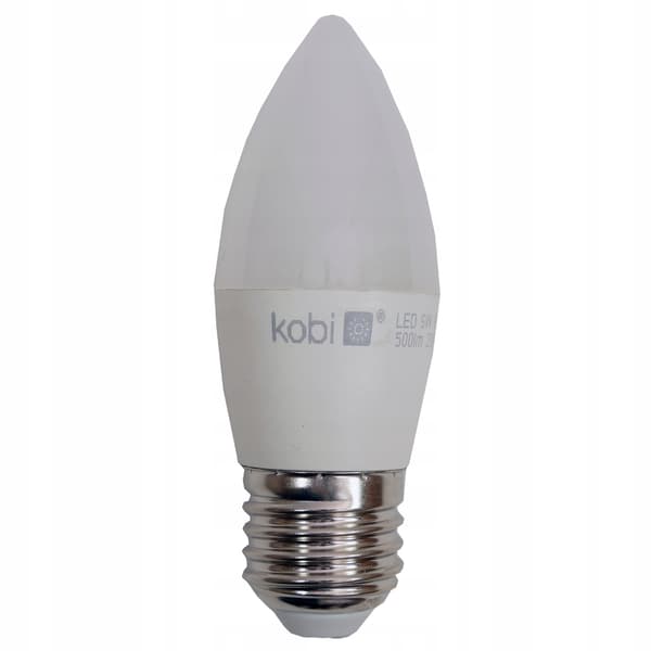 LED-lampa 6W E-27 C37 KOBI