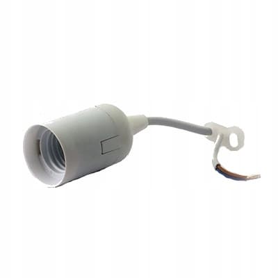 Termoplastisk lamphållare E27 vit D.3005B PAWBOL