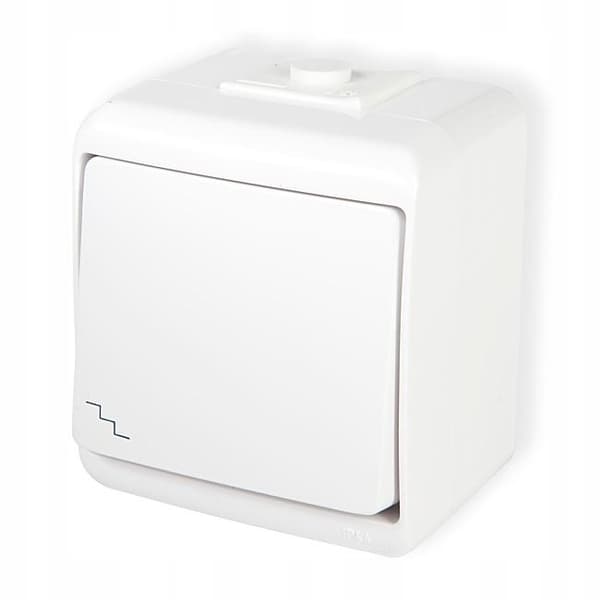 JUNIOR KORRIDORAFBRYDER IP 44 10AX 250V WHE-3