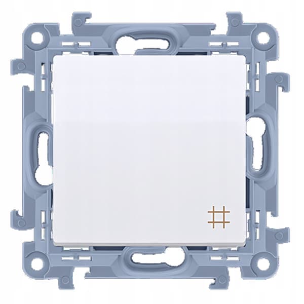 Krydsafbryder 10AX IP20 hvid CW7.01/11 SIMON