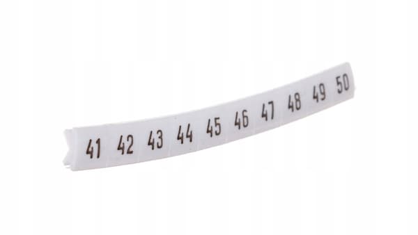 Vit märkbricka DK2/Z6"41-50" SIMET
