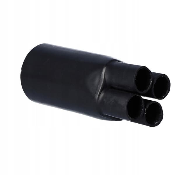Endemuffe Krympeflex Rør 4-finger Sort 55/21mm
