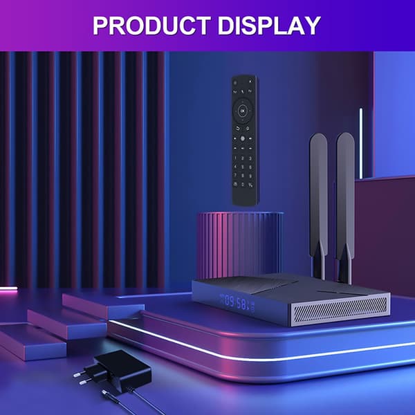 [7/10 stand] H96 MAX V58 Android TV -boks – 8K-dekodning, 8 GB RAM, 64 GB ROM, Wi-Fi 6, Android 12